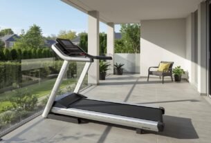 esteira eletrica na varanda de casa